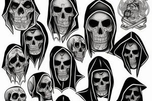 Grimreaper with a hood tattoo idea