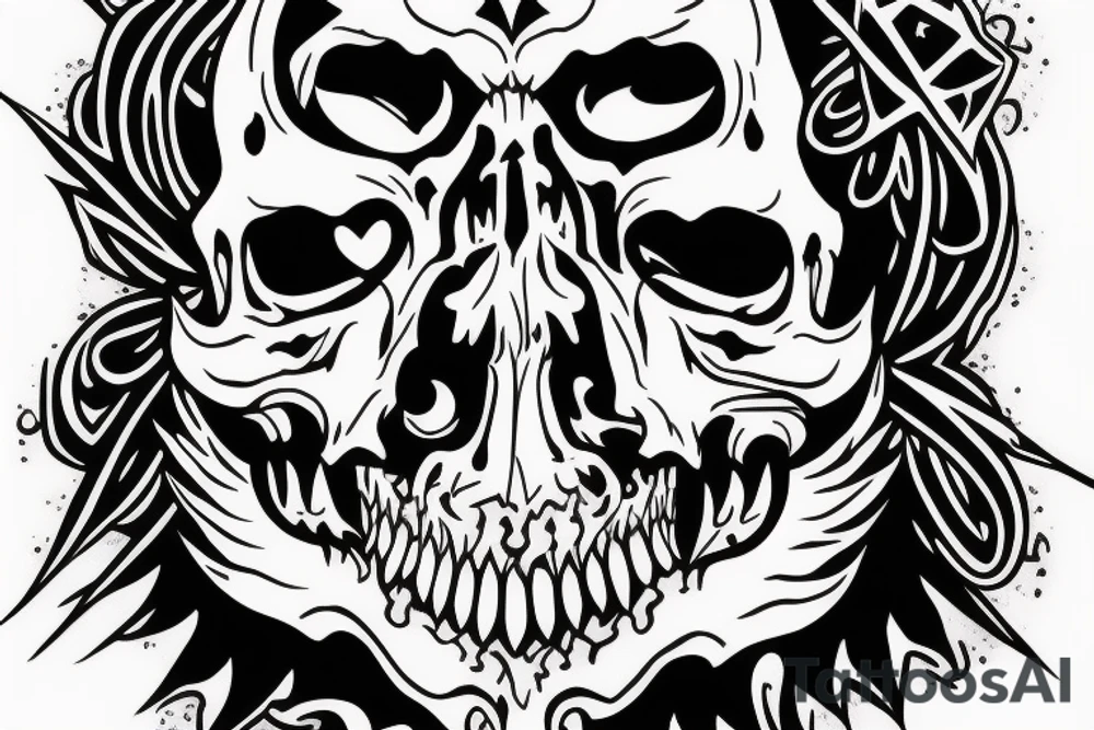 Grimreaper with a hood. Vampier canine tattoo idea