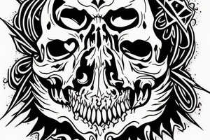 Grimreaper with a hood. Vampier canine tattoo idea