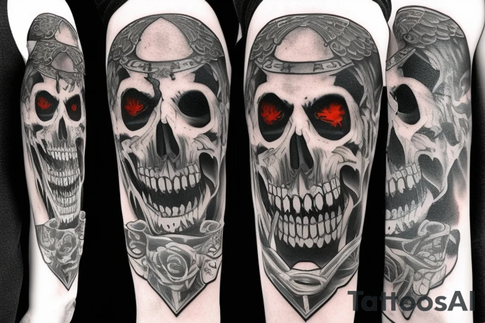 Grimreaper with a hood. Vampier canine tattoo idea