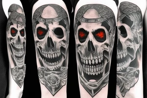 Grimreaper with a hood. Vampier canine tattoo idea