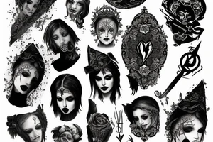 The text volou with gothic text tattoo idea