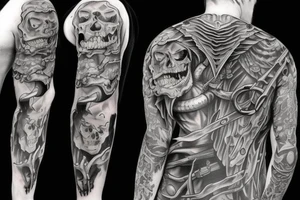 Grimreaper with hood tattoo idea