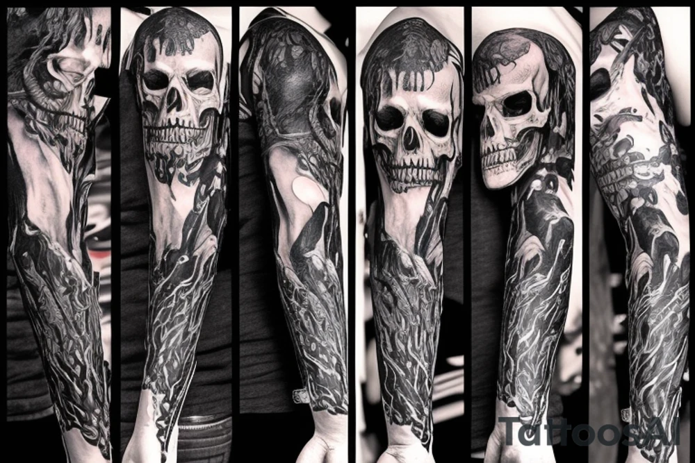 Grimreaper with hood tattoo idea