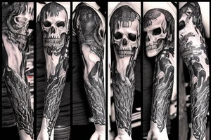 Grimreaper with hood tattoo idea