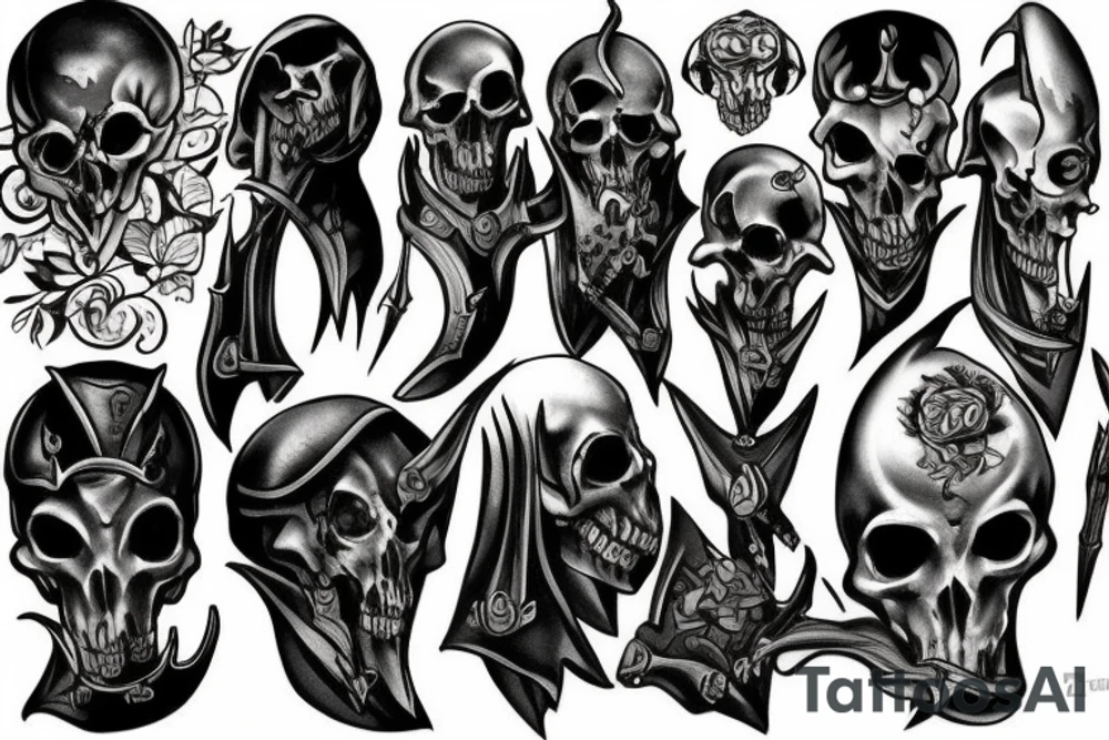 Reaper knight tattoo idea