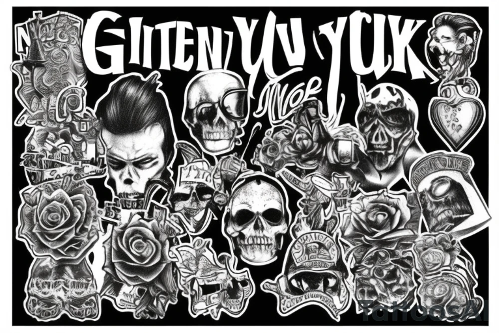 New York City gritty gangster tattoo idea