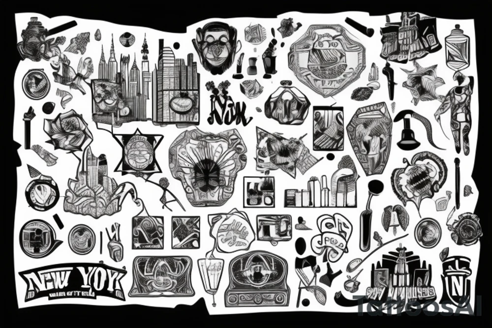 New York City gritty tattoo idea