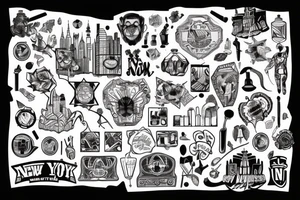 New York City gritty tattoo idea