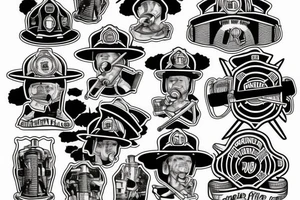 firefighter tattoo idea