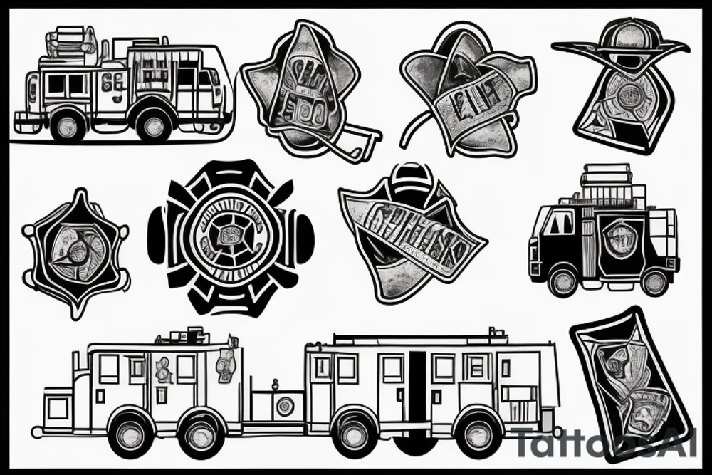 firefighter tattoo idea