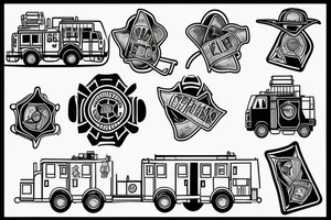 firefighter tattoo idea
