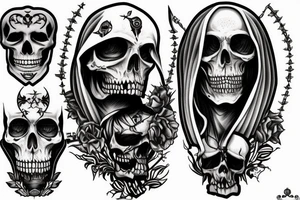Grimreaper in a hood tattoo idea