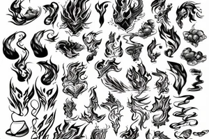 Fire with ice tattoo idea