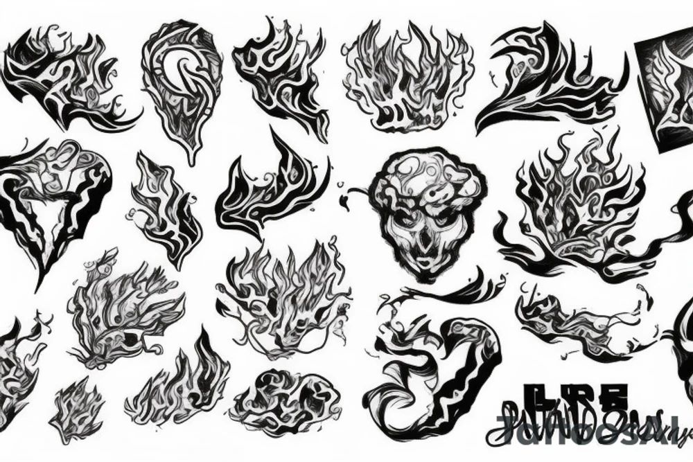 Fire with ice tattoo idea