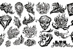 Fire with ice tattoo idea