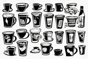 Refill water cup tattoo idea