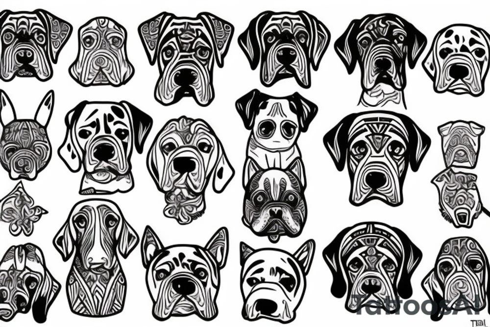 a dog tattoo idea