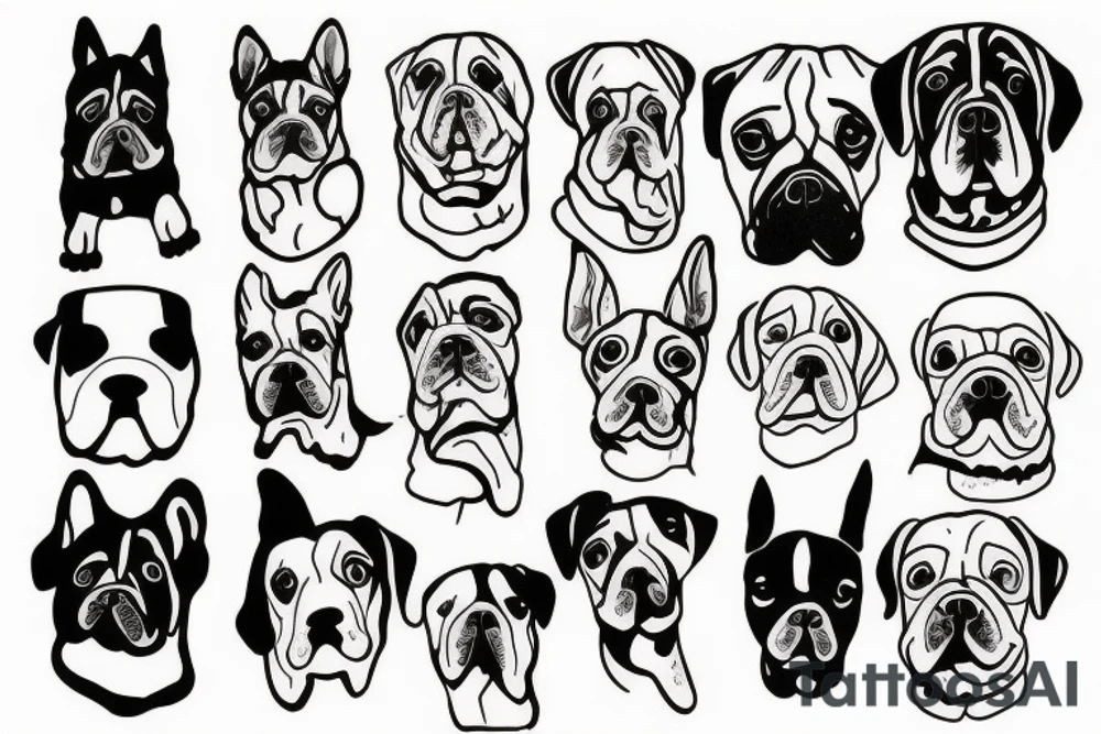 a dog tattoo idea