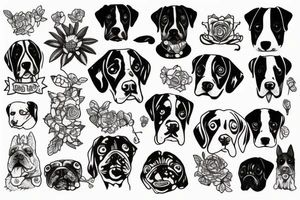 a dog tattoo idea