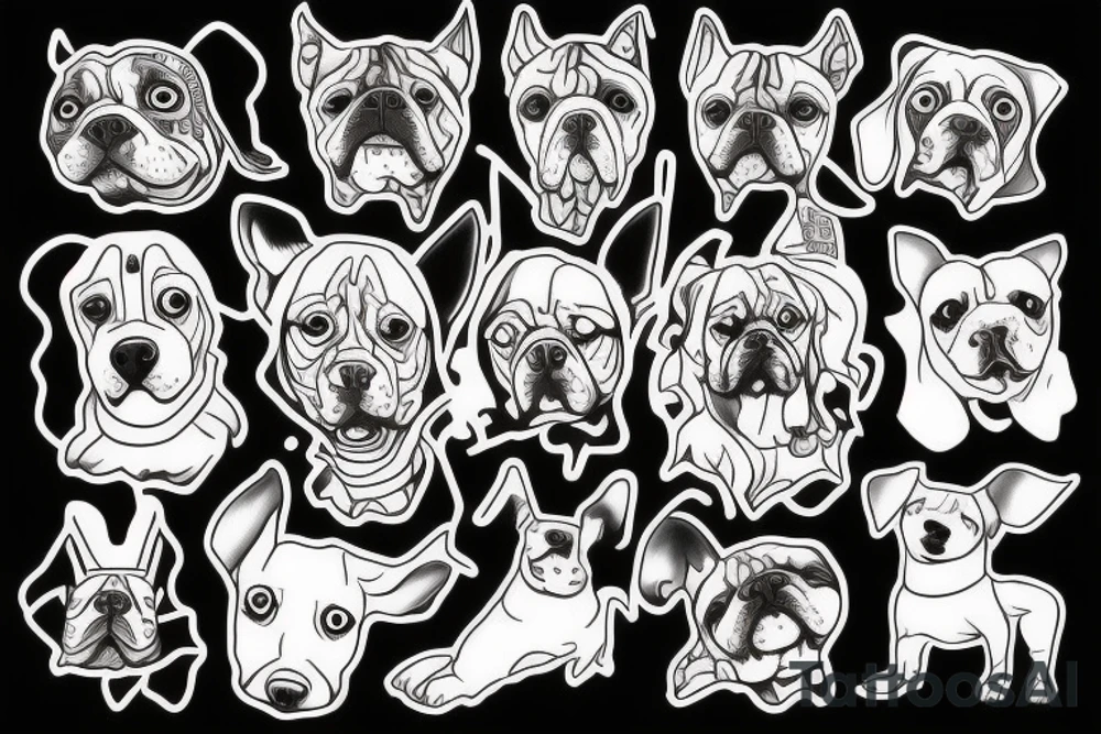 a dog tattoo idea