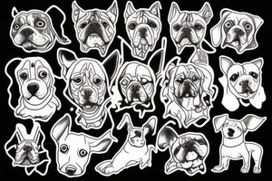 a dog tattoo idea