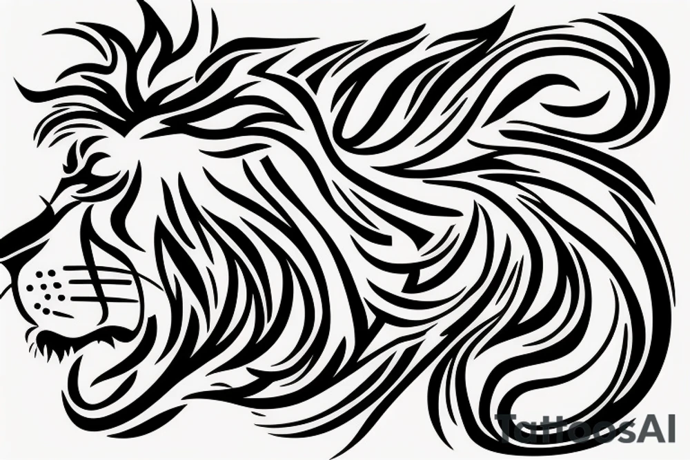 Olympic sign, lion, Ivy tattoo idea