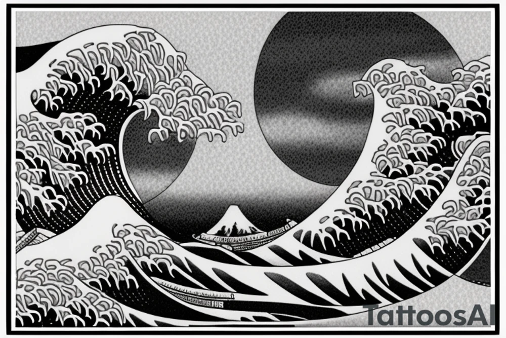 hokusai wave tattoo idea