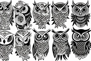 Owl attack tattoo idea
