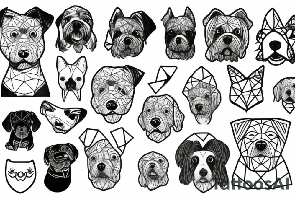 lagotto dog tattoo idea