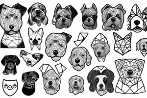 lagotto dog tattoo idea