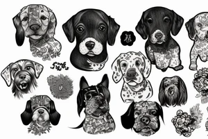 lagotto dog tattoo idea