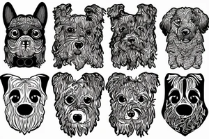 lagotto dog tattoo idea