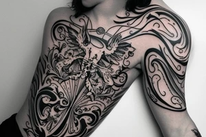 i want a tattoo of the elder wand in harry potter tattoo idea