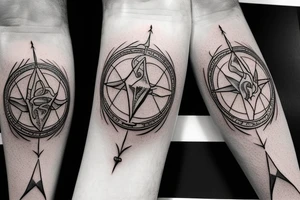 elder wand in harry potter on my forearm tattoo idea