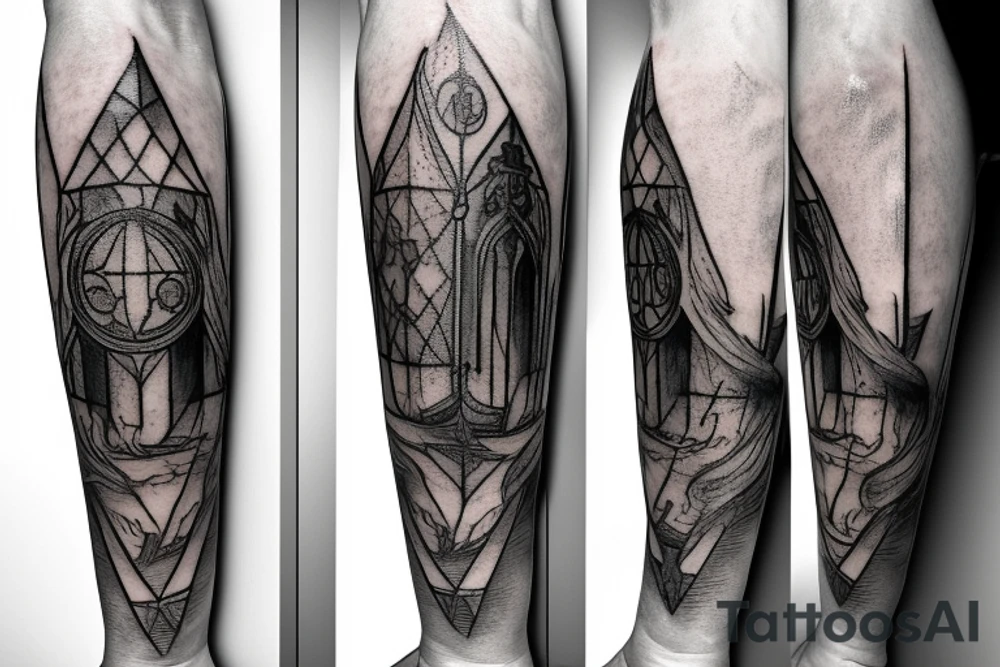 elder wand in harry potter on my forearm tattoo idea