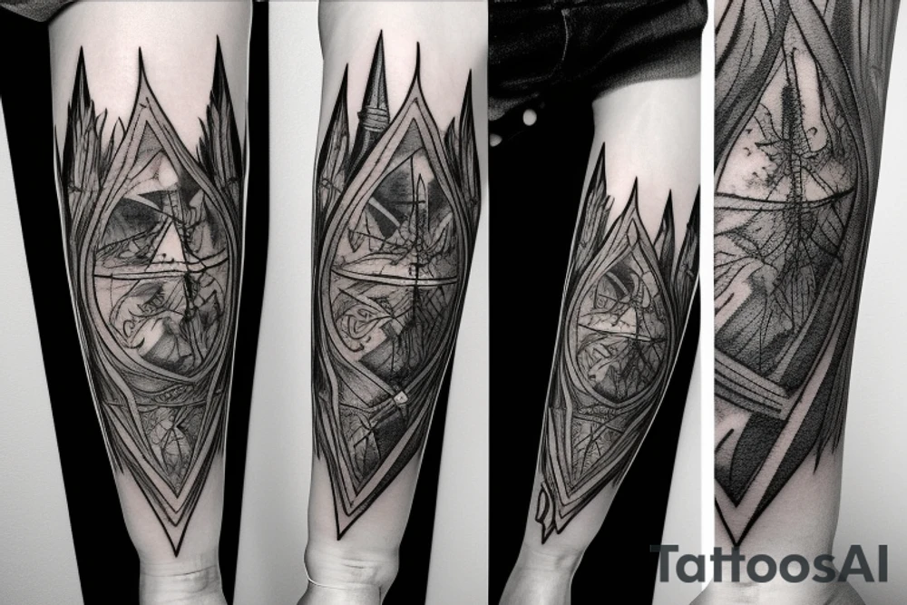 elder wand in harry potter on my forearm tattoo idea