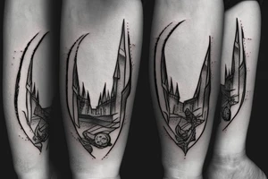 elder wand in harry potter on my forearm tattoo idea