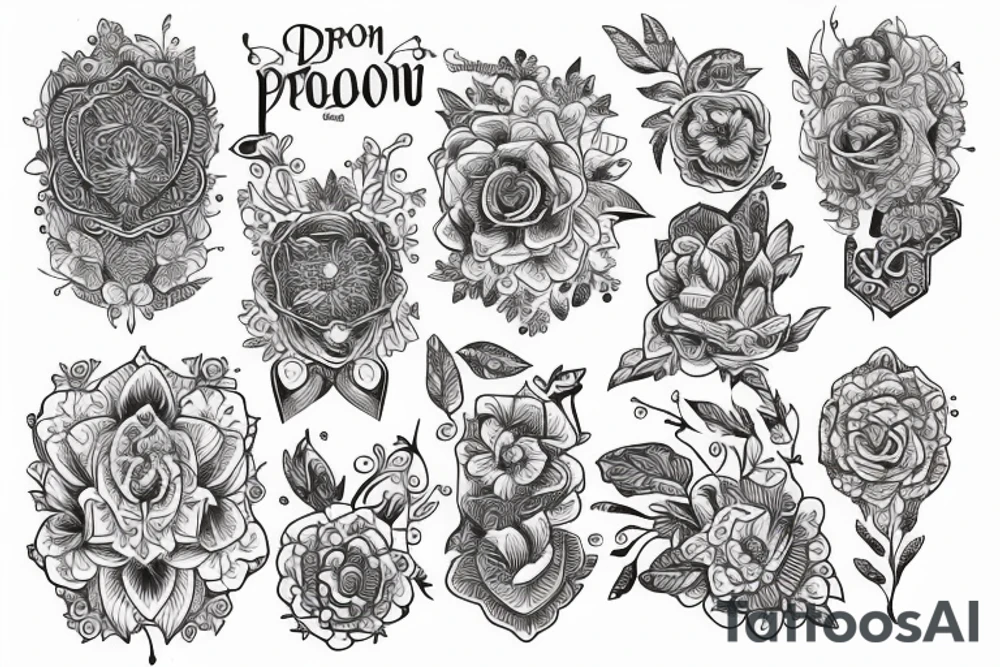 Роза со змеей tattoo idea