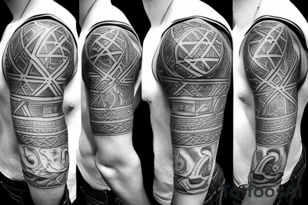 Shoulder/back compass tattoo tattoo idea