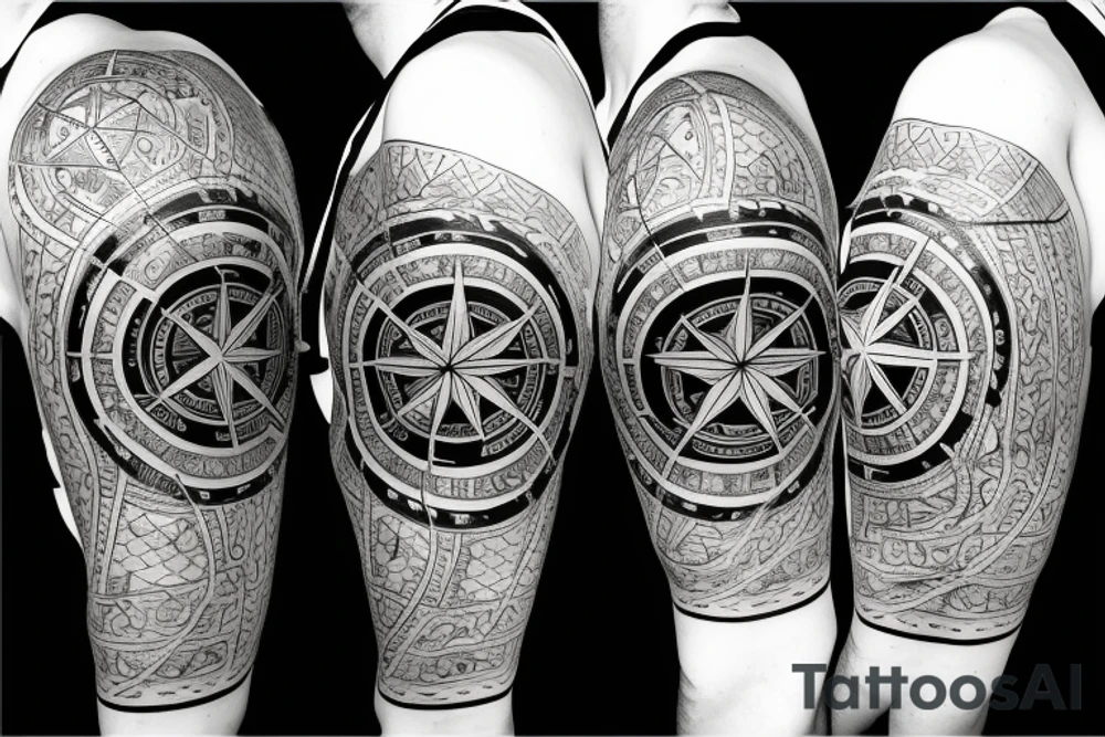 Compass tattoo tattoo idea