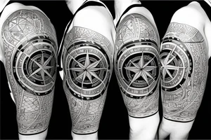 Compass tattoo tattoo idea