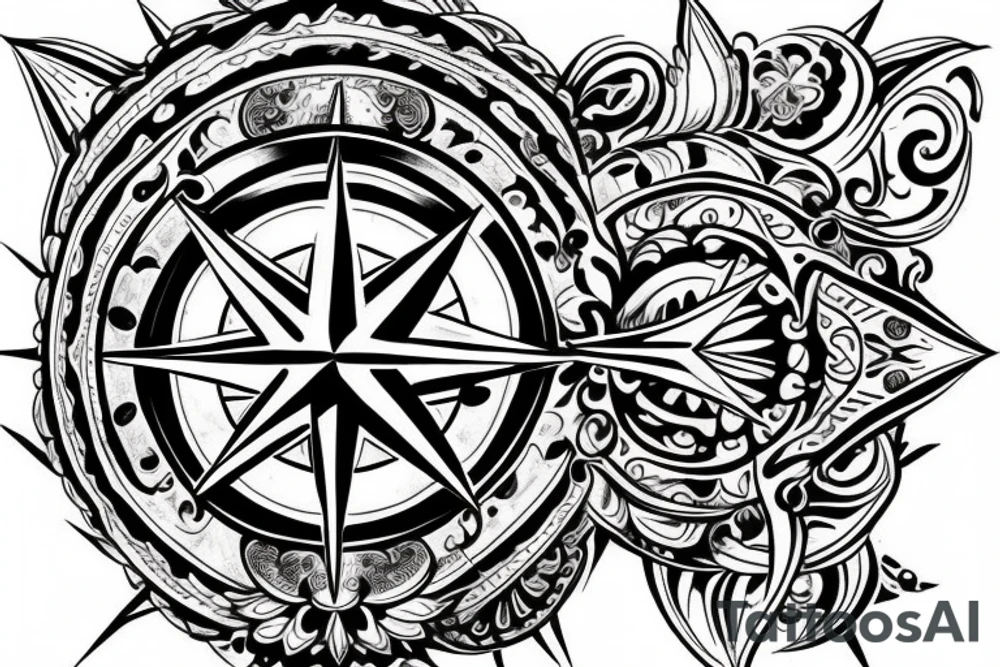 Compass tattoo tattoo idea