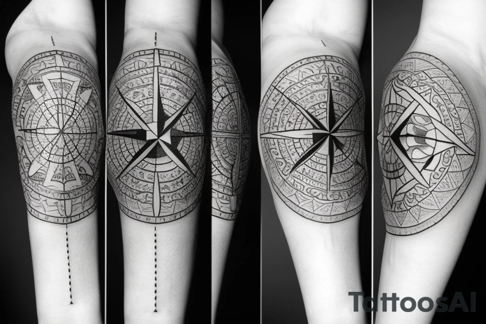 Compass tattoo tattoo idea
