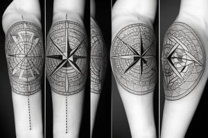 Compass tattoo tattoo idea