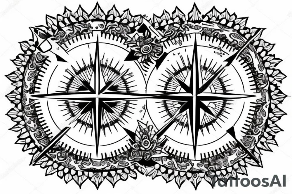 Compass tattoo idea