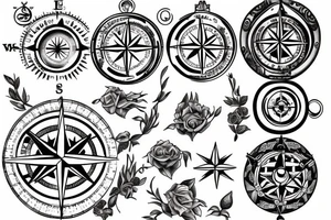Compass tattoo idea