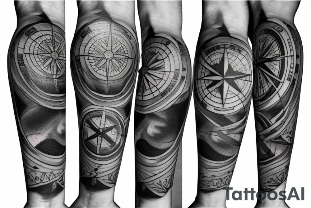 Compass tattoo idea