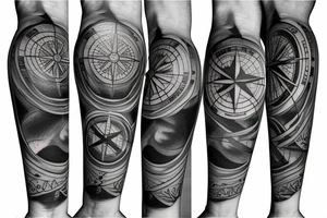 Compass tattoo idea