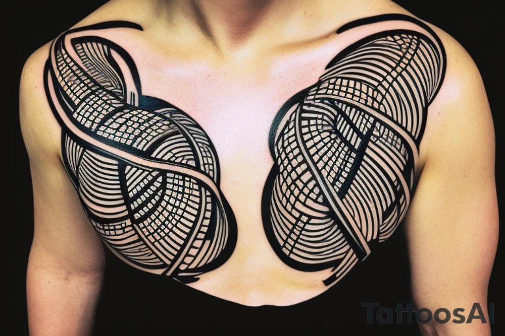 A single DNA helix strand, with the letters T, Z, and P inside the strand tattoo idea
